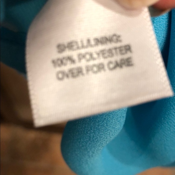 Relativity turquoise long tank top L - Picture 4 of 5